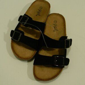 gigil Girls Shoes Size 13 Style Berk 14 Back Slides Slip-Ons Buckles Cork NWOT